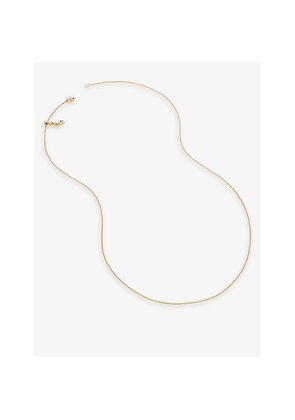 Womens Monica Vinader Fine 18ct Yellow Gold-Plated Vermeil Sterling-Silver Chain Necklace