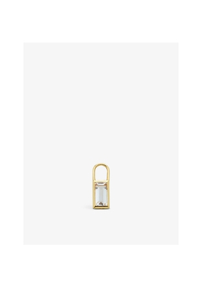Womens Monica Vinader Baguette 18ct Yellow Gold-Plated Vermeil Sterling Silver Ear Charm