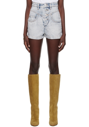 Isabel Marant Etoile Blue Jovany Denim Shorts