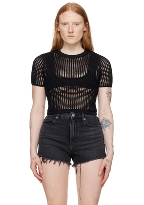 alexanderwang.t Black Cropped T-Shirt