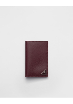 Saffiano leather passport holder