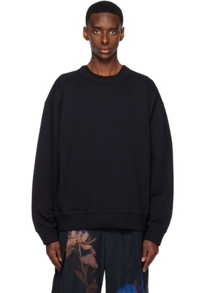 Dries Van Noten Navy Oversized Sweatshirt