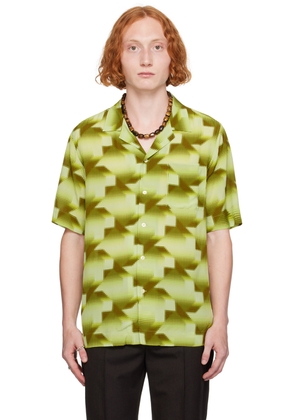 Dries Van Noten Green Pattern Shirt