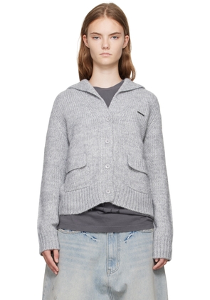 We11done Gray Sailor Cardigan