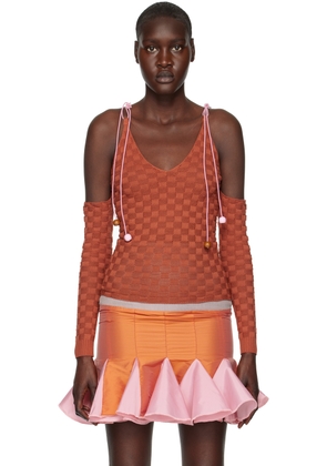 ANDREJ GRONAU SSENSE Exclusive Brown Sweater