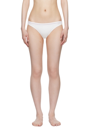 La Perla White Paneled Bikini Bottom