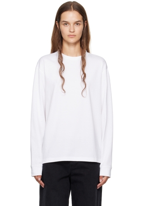 The Row White Ciles R Long Sleeve T-Shirt