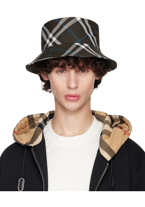 Burberry Brown Check Bucket Hat