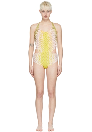 Chet Lo SSENSE Exclusive Multicolor Sunrise One-Piece Swimsuit