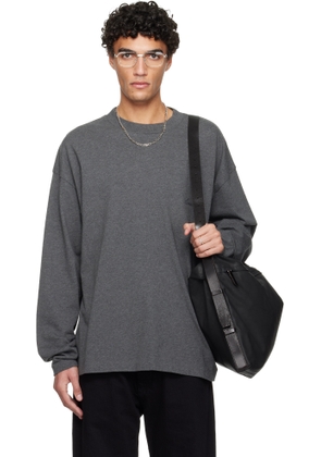 Fear of God ESSENTIALS Gray Holiday Classic Long Sleeve T-shirt