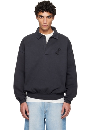 Fear of God ESSENTIALS Black Holiday Embroidered Classic Polo