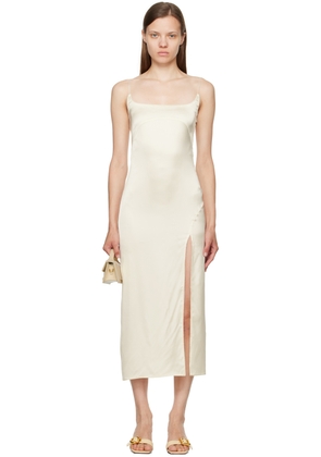 JACQUEMUS Off-White La Casa 'La robe Notte' Midi Dress