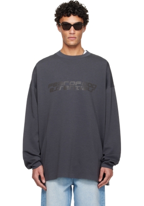 Fear of God ESSENTIALS Gray Holiday 90s Long Sleeve T-shirt