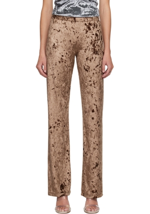 Maryam Nassir Zadeh Brown Dance Lounge Pants