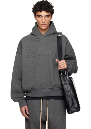 Fear of God ESSENTIALS Gray Holiday Embossed 'Essentials' Classic Hoodie