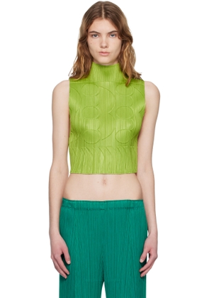 PLEATS PLEASE ISSEY MIYAKE Green Tune Top