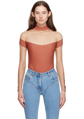 Mugler Pink Illusion Bodysuit
