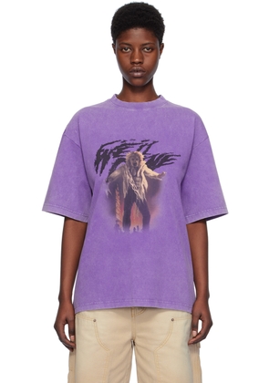 We11done Purple Vintage Horror T-Shirt
