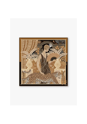 Womens Cartier Woman With A Panther Silk-Twill Scarf