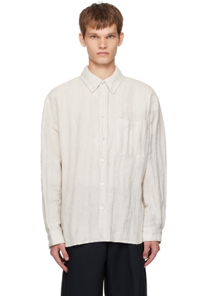 Solid Homme Beige Fancy Corduroy Shirt