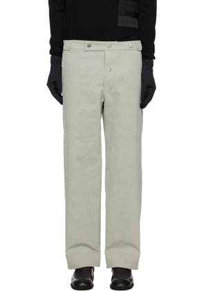 Tondolo Taupe Simple Workwear Trousers
