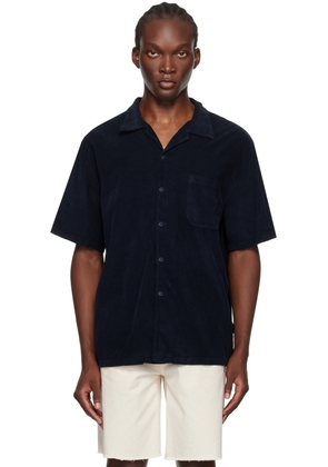 Les Tien Navy Relaxed Shirt
