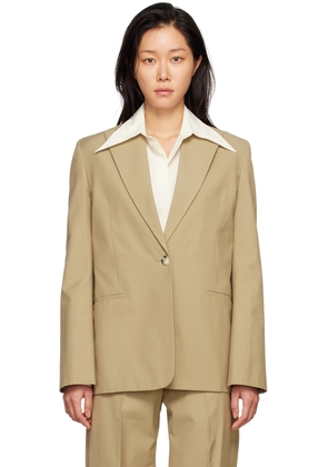 GIA STUDIOS Brown Single Button Blazer