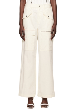 Dion Lee Off-White Slouchy Trousers
