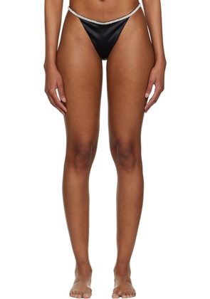 NUÉ Black Rosie Thong