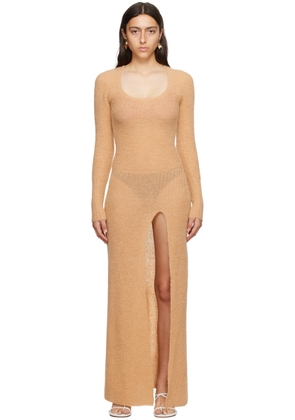 JACQUEMUS Beige Le Chouchou 'La Robe Dao' Maxi Dress