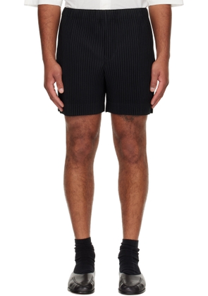 HOMME PLISSÉ ISSEY MIYAKE Black Monthly Colors July Shorts