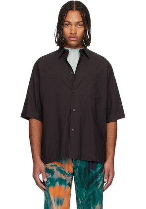 HOMME PLISSÉ ISSEY MIYAKE Brown Streamline Shirt