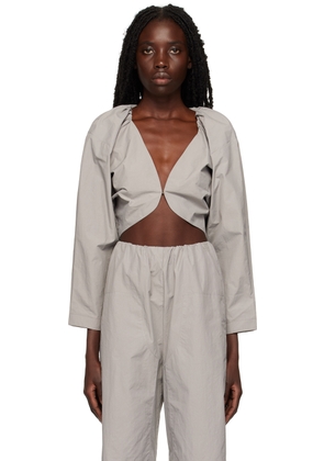 Paris Georgia SSENSE Exclusive Gray Remmy Long Sleeve T-Shirt