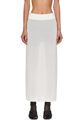 TOTEME White Knit Maxi Skirt