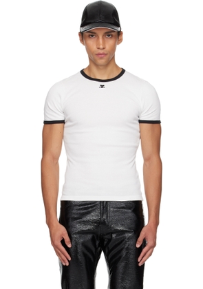 Courrèges White Signature Contrast T-shirt