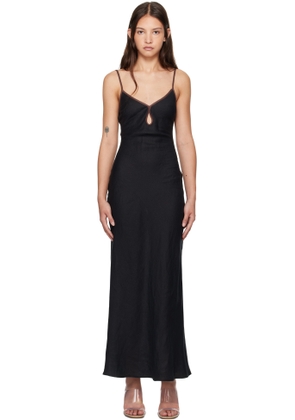 BEC + BRIDGE Black Ottilie Keyhole Maxi Dress
