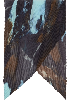 HOMME PLISSÉ ISSEY MIYAKE Brown & Blue Agate Scarf