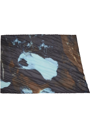 HOMME PLISSÉ ISSEY MIYAKE Brown & Blue Agate Scarf