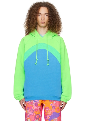 ERL Green & Blue Rainbow Hoodie