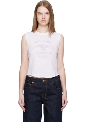 Ksubi White Motor Oil Moss Tank Top