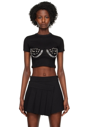 AREA Black Crystal Watermelon Cup T-Shirt