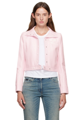 Courrèges Pink Reedition Vinyl Jacket