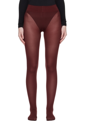 Wolford Burgundy Velvet de Luxe 66 Tights