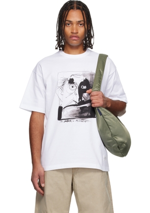 Comme des Garçons Homme White Print T-shirt