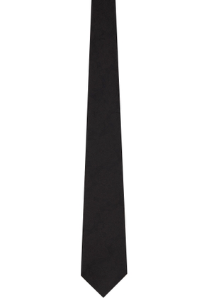 Comme des Garçons Homme Deux Black Paisley Silk Tie