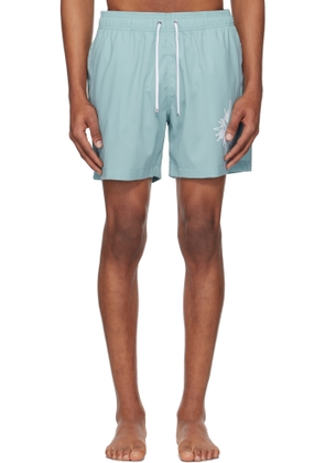 AMIRI Blue Starburst Swim Shorts