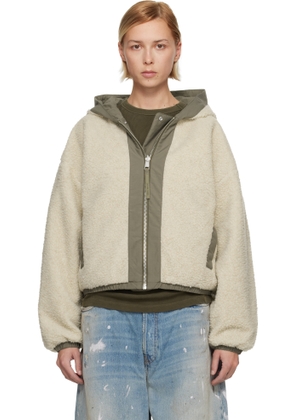 Canada Goose Green Alberni Fleece Reversible Jacket