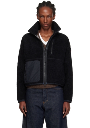 Canada Goose Black Simcoe Zip Up Fleece Sweater