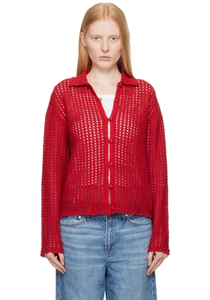 rag & bone Red Khloe Cardigan