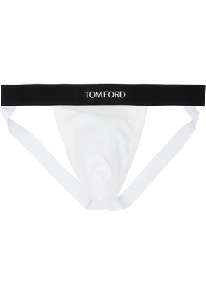 TOM FORD White Cotton Jock Strap